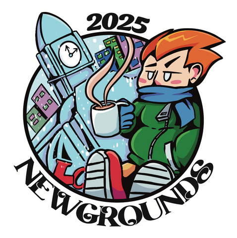Newgrounds Christmas Meetup Sticker (2025)